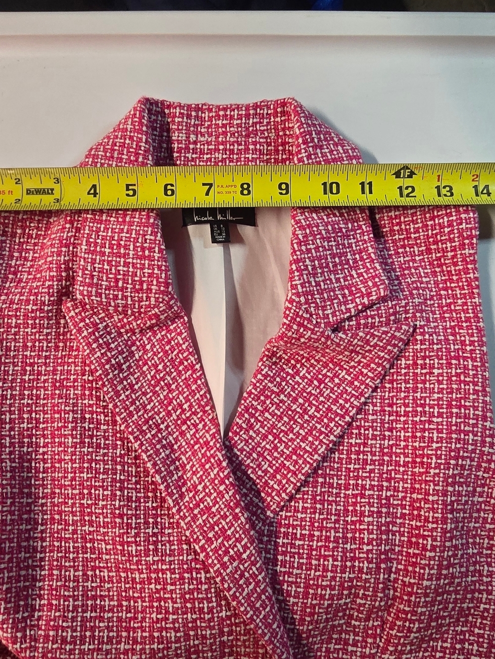 Nicole Miller Pink and White Patterned Garment - Picture 5 of 13